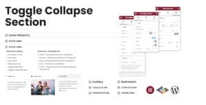 Toggle Collapse Section Elementor Addon