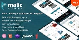 Malic – Fishing & Hunting Club HTML Template + RTL