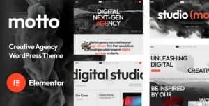 Motto – Creative Agency & Startup WordPress Theme