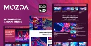 Mozda – Micro Magazine & Blog Theme with Dark Mode
