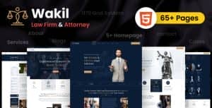 Multipurpose Lawyer & Attorney HTML Template – Wakil Law Firm Theme