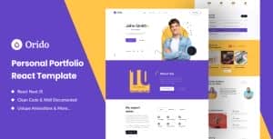 Orido – Personal Portfolio React Nextjs Template