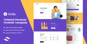 Orido – Tailwind CSS Personal Portfolio Template