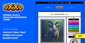 Oxxo – Personal Blog & Magazine WordPress Theme