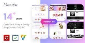 Paradise – Multipurpose Beauty & Spa, Haircut, Nail, Tattoo WordPress Theme
