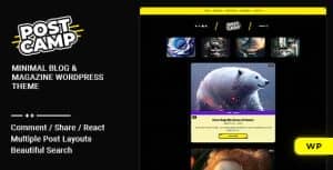 Postcamp – Personal Blog & Magazine WordPress Theme