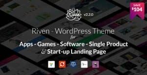 Riven – WordPress Theme for App, Game, Single Product Landing Page