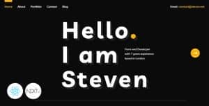 Salimov – Horizontal Personal React NextJS Portfolio