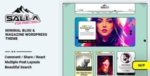 Salla – Personal Blog & Magazine WordPress Theme