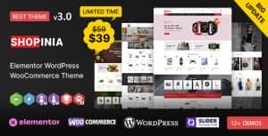 Shopinia WP – Multi-purpose Elementor WooCommerce Theme