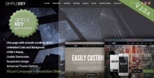 SimpleKey – One Page Portfolio WordPress Theme