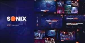 Sonix – Creative Portfolio Showcase Template