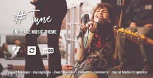 Tune – One-Page Music WordPress Theme
