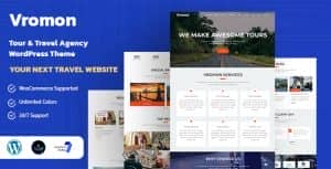 Vromon – Tour & Travel Agency WordPress Theme