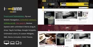 Wine Masonry – Review & Front-end Submission WordPress Theme