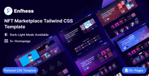 Enfhess – NFT Marketplace Tailwind CSS Template