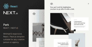 Park – Creative Portfolio NextJS Template