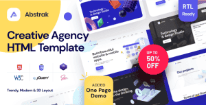 Abstrak: Creative Agency HTML Template