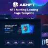 Aenft – NFT Minting or Collection Landing Page HTML Template