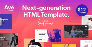 Ave – HTML Responsive Multi Purpose Template