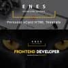 Enes – Resume vCard HTML Template