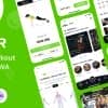 Fitness & Gym Workout Mobile App PWA HTML Template – Vigor