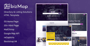 BizMap – Business Directory Listing HTML Template