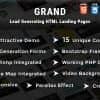 Grand – Lead Generating HTML Landing Pages