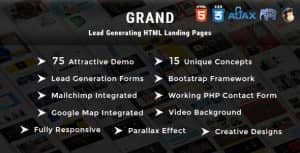 Grand – Lead Generating HTML Landing Pages