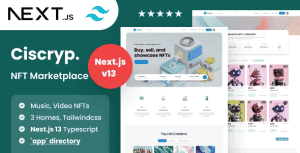 Ciscryp – NFT Marketplace NextJs React Template