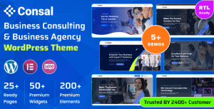 Consal – Business Consulting & Business Agency WordPress Theme