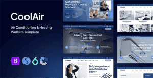 Air Conditioning & Heating HVAC Website Template – CoolAir
