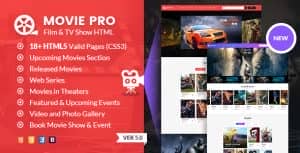 Movie Pro – TV Show and Production House HTML template
