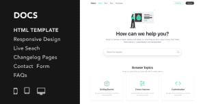 Docs – Documentation and Manual HTML5 Responsive Template