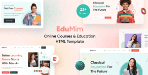 Edumim – Tailwind CSS Education HTML Template