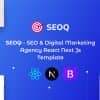 SEOQ – SEO & Digital Marketing Agency React Next JS Template
