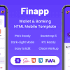 Finapp – Wallet & Banking HTML Mobile Template