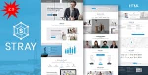 Stray – Business Landing Page HTML Template with RTL