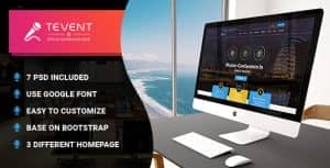 T Event – Event Conference & Meetup PSD Template