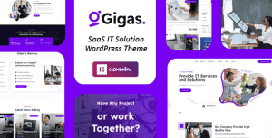 Gigas – Software Startup, SaaS WordPress Theme