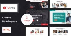 Zirox – Creative Digital Agency HTML Template