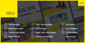 Amilia – Multipurpose One & Multi Page WP Theme