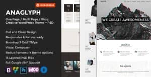 ANAGLYPH – One page / Multi Page WordPress Theme