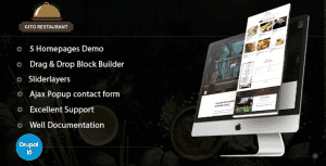 GITO – Cafe & Restaurant Drupal 10 Theme