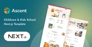 Ascent – Childcare & Kids Education Next Js Template