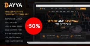 Bayya – Bitcoin Crypto Currency Template