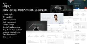 Bijoy – OnePage MultiPurpose HTML Template