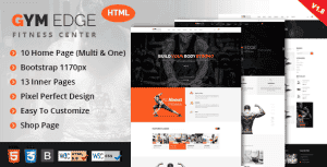 GYM Edge – Fitness HTML5 Responsive Template