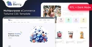 Blueberry – eCommerce Tailwind CSS Template