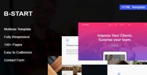 B-Start – Startup HTML Template